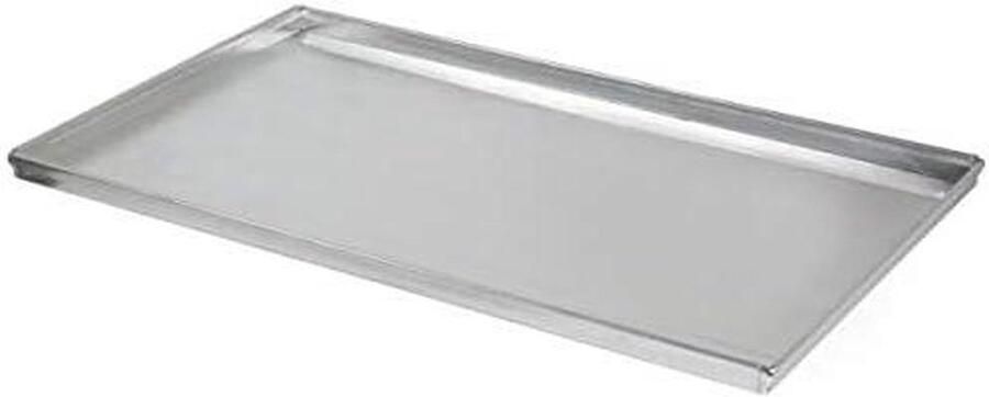 Bakplaat Aluminium Professionele Bakvorm Bakken in Oven Hoge Warmtegeleiding 60x40x2 cm Zilverkleurig