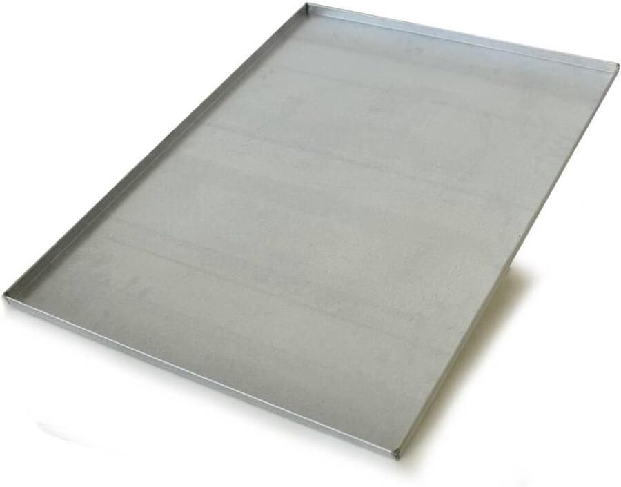 Bakplaat Bakblik Bakvorm Bakken en Braden Aluminium Plaatstaal 60 x 80 cm Zilver