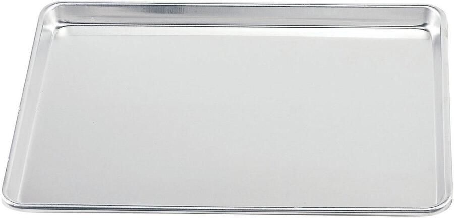 Bakplaat Bakblik Ovenplaat Bakken en Braden Vaatwasserbestendig 46 x 33 x 2.5 cm Zilver