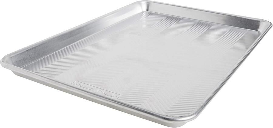 Bakplaat Bakrooster Perfect Bakken Verbeterde Luchtstroom 45 x 29 cm Zilver Zwart