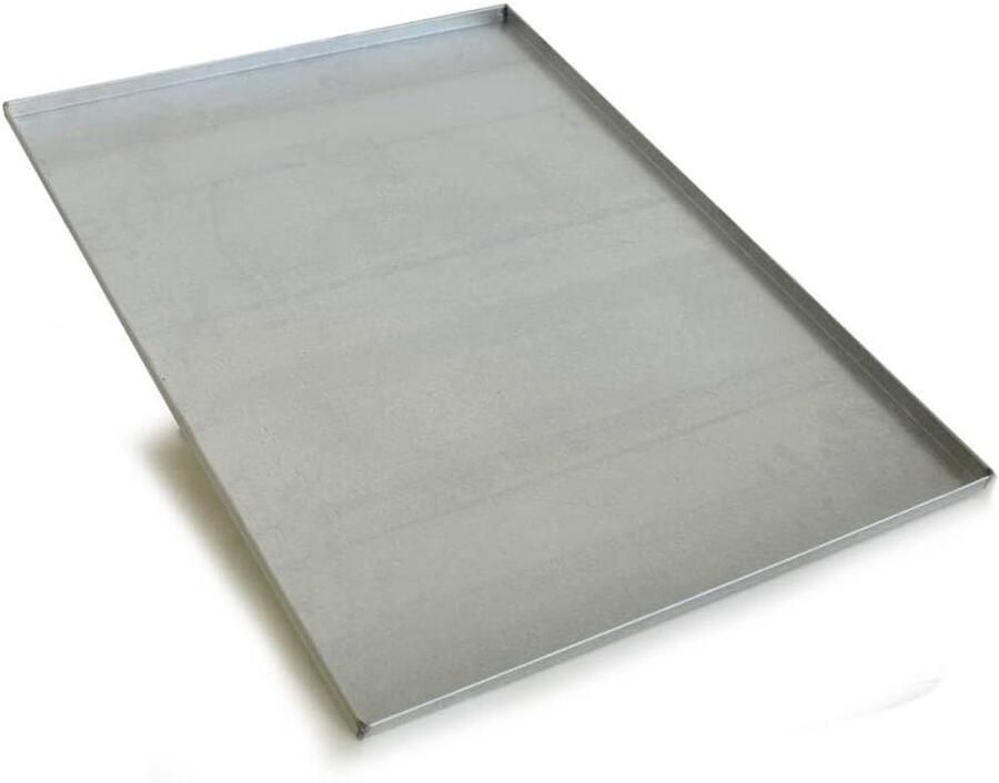 Bakplaat Bakvorm plaat Bakken en braden Aluminium gecoat 60 x 80 cm Zilverkleurig