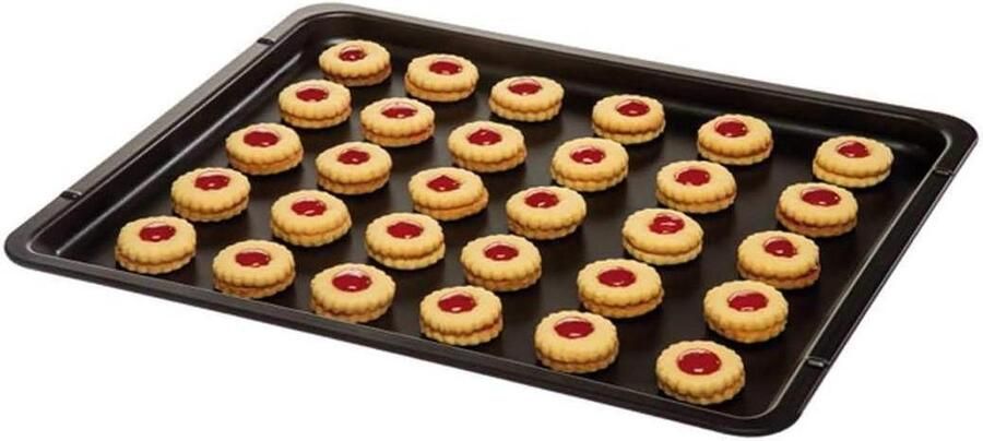 Bakplaat Bakvorm Koekjes Bakken Antiaanbaklaag 46.5 x 38.5 cm Zwart