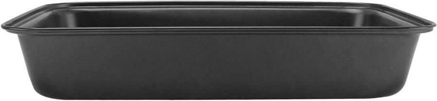 Bakplaat Bakvorm Nonstick Platen Oven Gebruik Gelijkmatige Verwarming 32x22x5.5cm Zwart