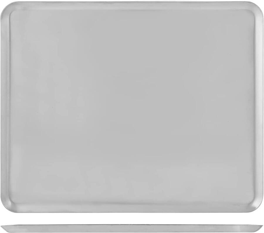 Bakplaat Banketbakkerstablet Bakplaat Bakken Thuis Roestvrij Staal 40 cm Zilver - Foto 1