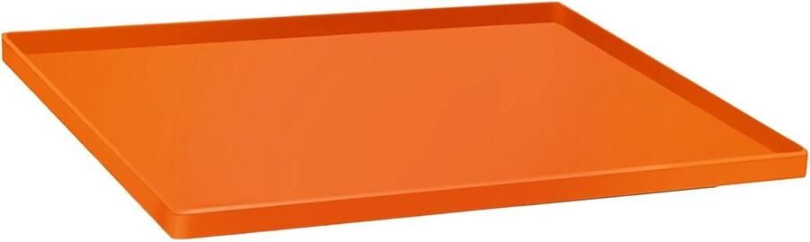 Bakplaat Cover Grill Beschermer Grill Schoonhouden Voedselveilig Siliconen 28 inch Oranje