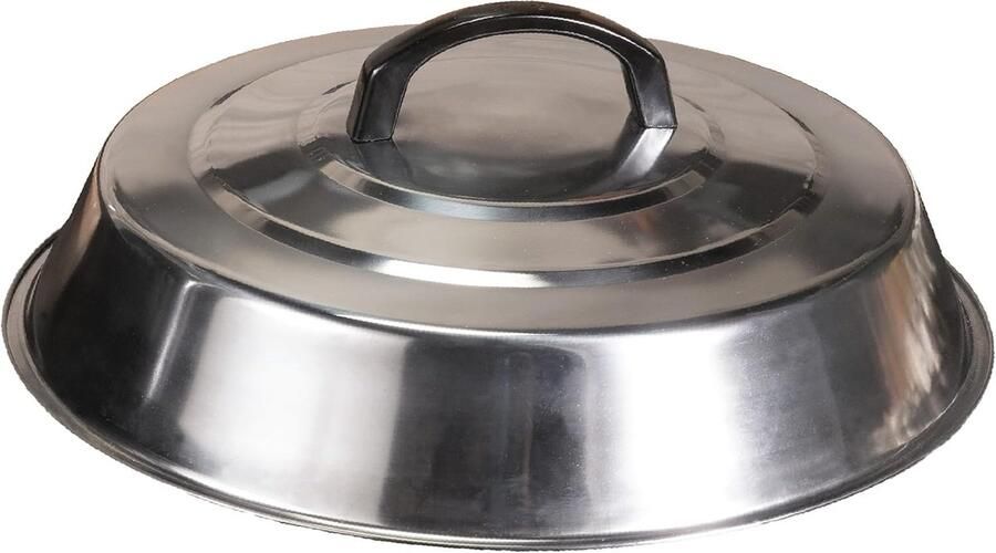 Bakplaat Deksel Kaas Smeltkoepel Grill Koken Roestvrij Staal 30 cm Diameter Zilver