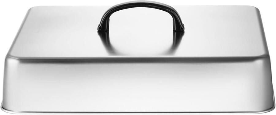 Bakplaat Deksel Smeltkoepel Kaas Gelijkmatig Smelten Roestvrij Staal 33 x 28 cm Zilver