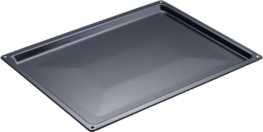 Bakplaat Emaille Ovenplaat Bakken in Oven Universele Pasvorm 40 x 49 cm Zwart