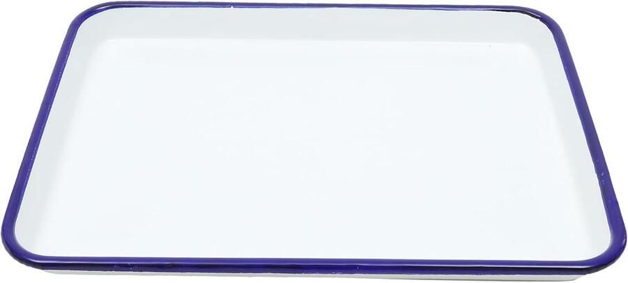 Bakplaat Emaille Serveerschaal Oven Bakken & Serveren Snel warmte geleidend 27x19cm Wit