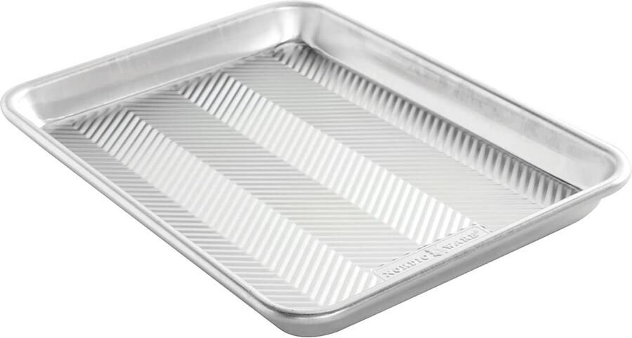 Bakplaat Grate Pan Bakken en Braden Verbeterde Luchtcirculatie 32.77 x 24.38 cm Metallic