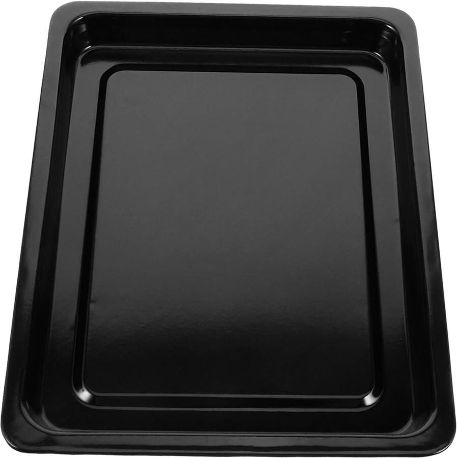 Bakplaat Grill Pan Oven Schaal Bakken en Grillen Hoge Temperatuur Bestendig 31x24x2.5 CM Zwart
