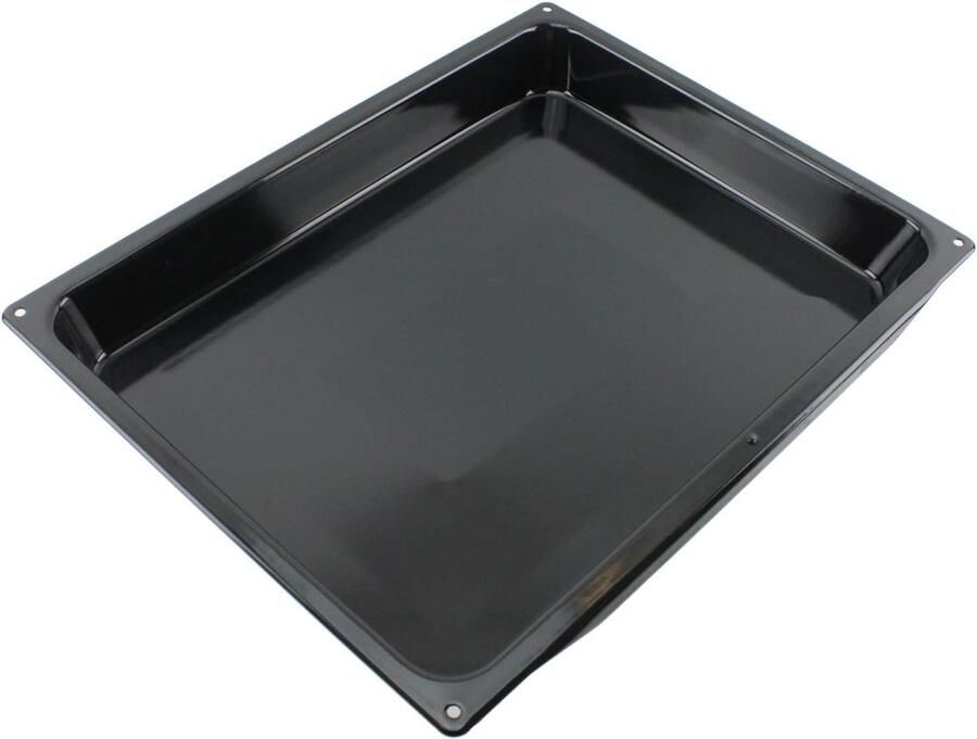 Bakplaat Grillplaat Oven Koken Bakken Geglazuurd Geëmailleerd 45x36 cm Zwart