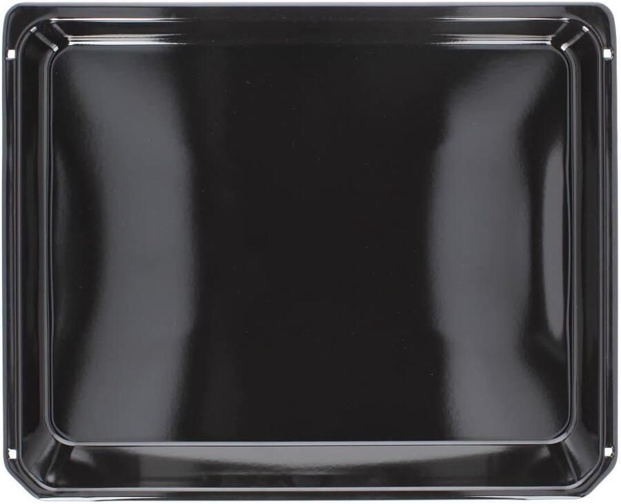 Bakplaat Hoge Uitvoering Ovenplaat Bakken in Oven Geëmailleerd Staal 46.5 x 37.5 cm Zwart