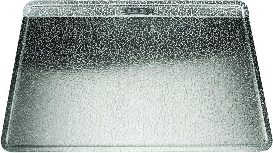 Bakplaat Koekjesplaat Ovenplaat Grote Bakbatches Gepatenteerd Pebble Patroon 35.5 x 52 cm Zilver