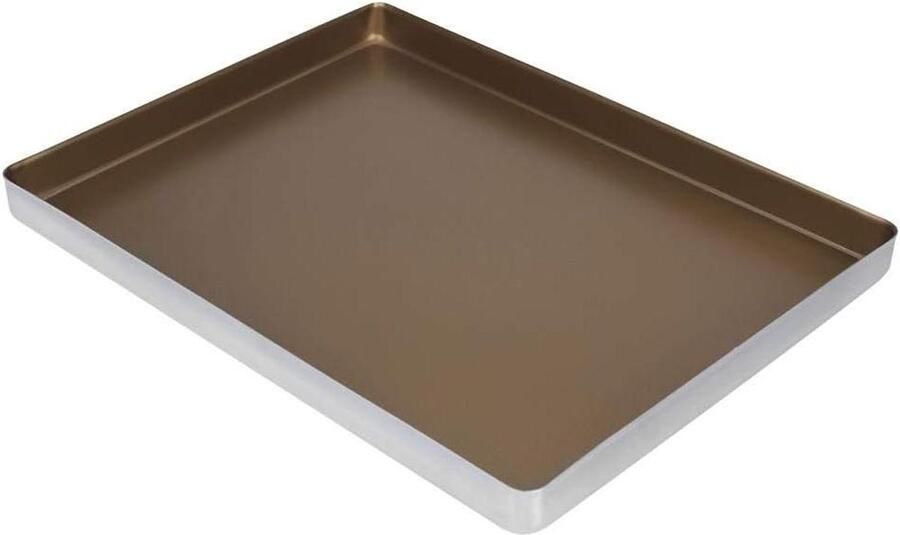 Bakplaat Koekjesvorm Bakken en braden Gouden antiaanbaklaag 40 x 30 cm Goudkleurig