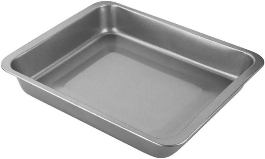 Bakplaat met Antiaanbaklaag Ovenplaat Roestvrij Staal Ovenschotels Bereiden Gelijkmatige Warmteverdeling 38 x 30 cm Zwart