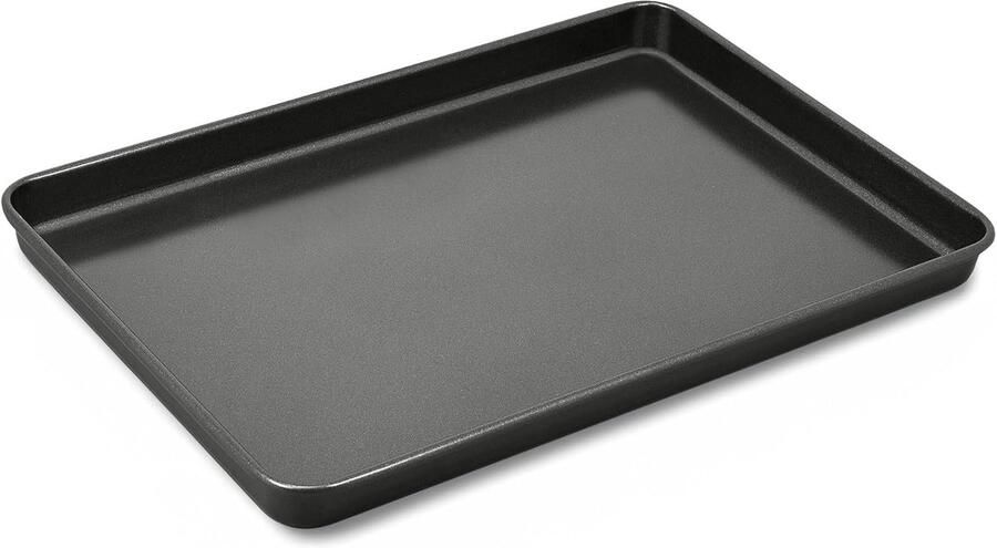 Bakplaat Koolstofstaal Ovenschaal Bakvorm Bakken en Braden PFAS-vrije Antikleeflaag 39 x 26.7 cm Grijs