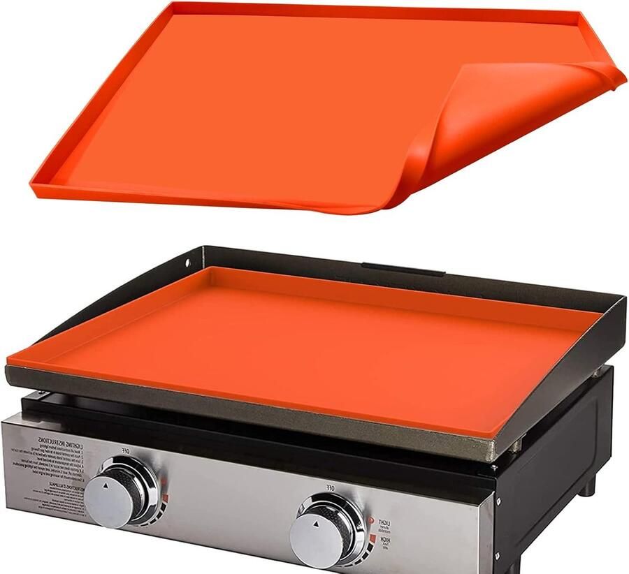 Bakplaat Mat Grill Beschermer Buiten Koken Voedselveilig Silicoon 56cm Oranje