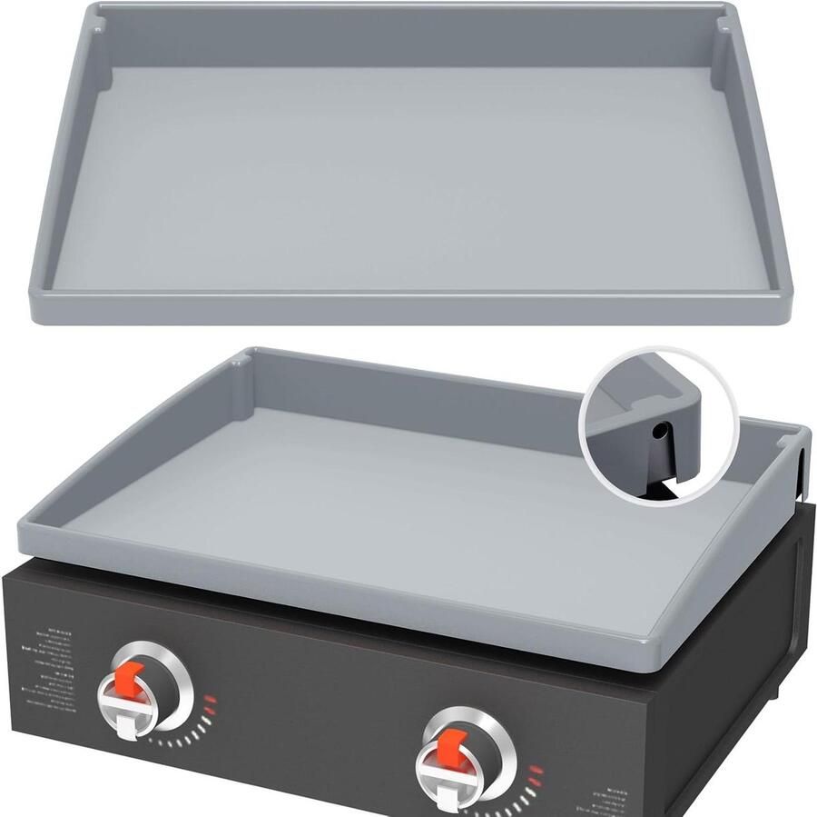Bakplaat Mat Grill Cover Bakplaat Beschermen Volledige Dekking 55.9 cm Grijs