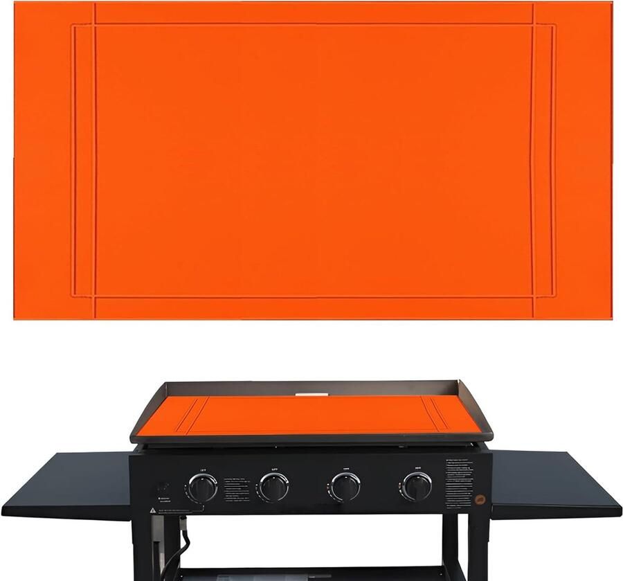 Bakplaat Mat Grill Cover Buiten Koken Zware Food Grade 36 Inch Oranje