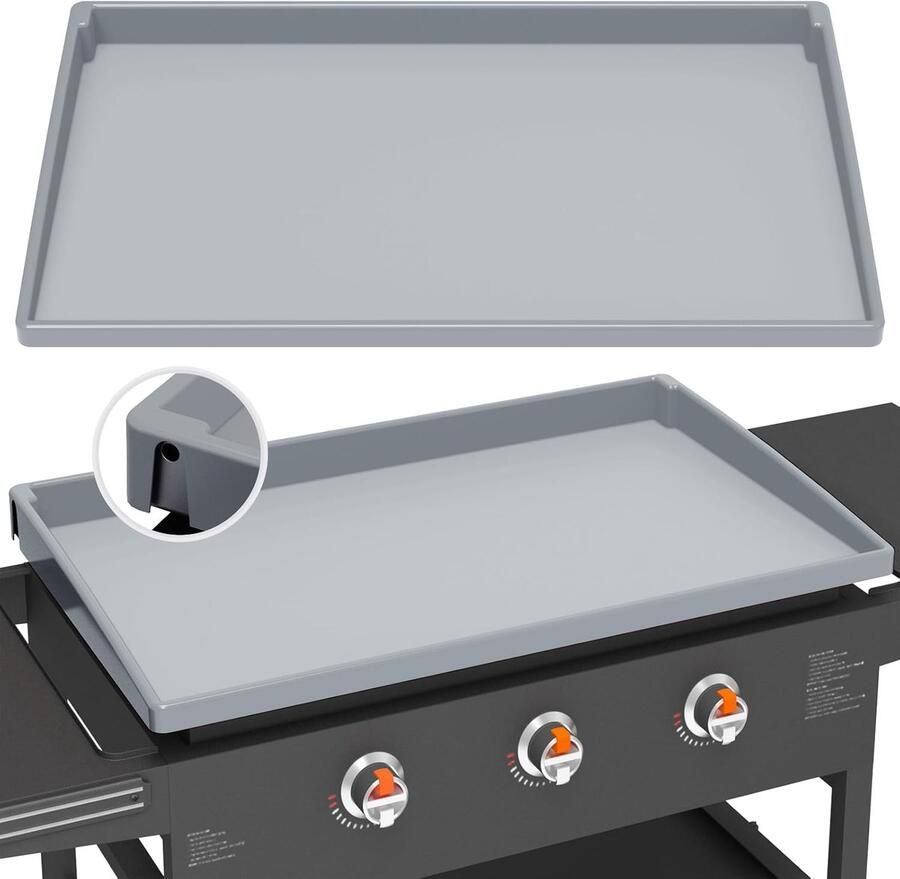 Bakplaat Mat Grill Cover Grill Beschermen Volledige Dekking 61 cm Grijs
