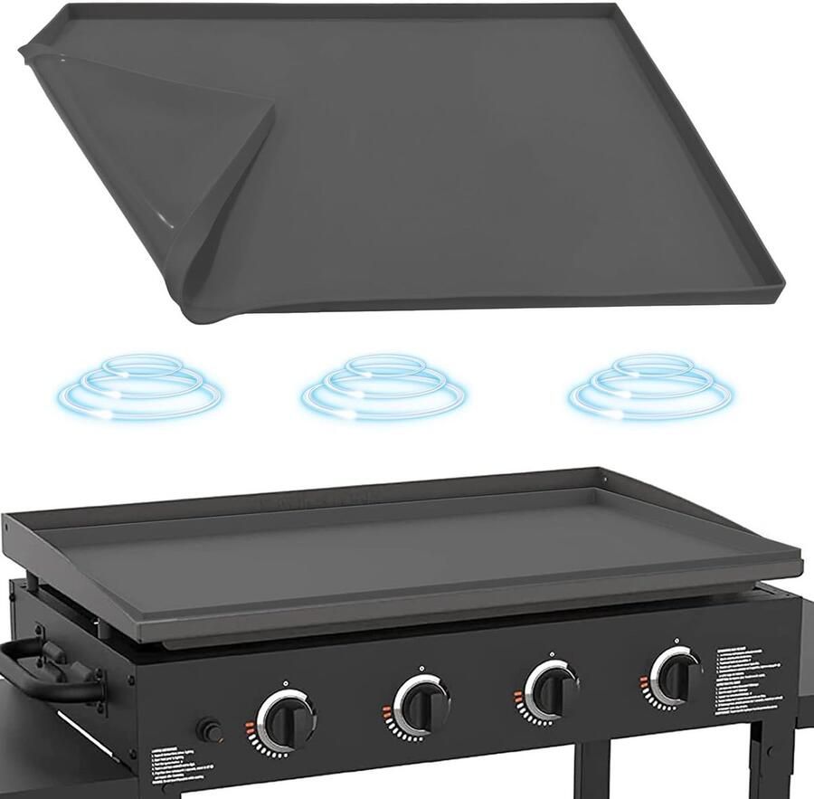 Bakplaat Mat Grillhoes Siliconen Bakplaat Beschermen Voedselveilig Materiaal 36 inch Grijs