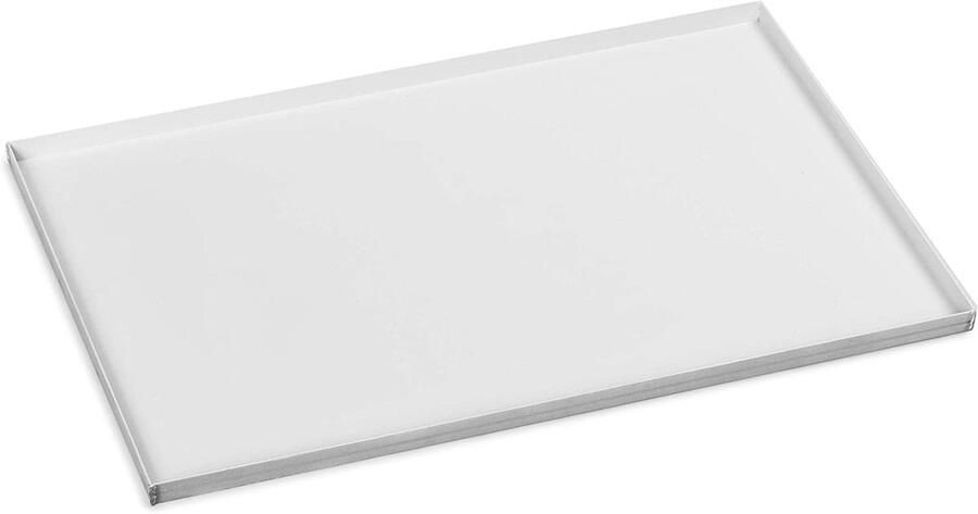 Bakplaat met antiaanbaklaag Bakplaat brood pizza Bakken en braden Keramische food-coating 60 x 40 cm Wit