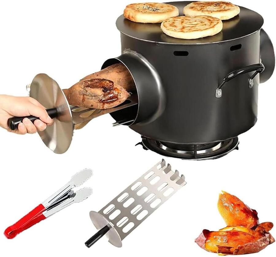 Bakplaat met Grillpan Multifunctionele Pan Gelijk Koken Antiaanbaklaag 32 cm Diameter Zilver