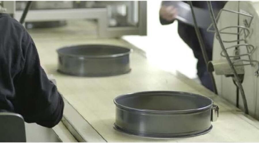 Bakplaat met handgrepen Ovenschaal braadslede Oven Gebruik Vaatwasmachinebestendig 395 x 28 cm Zwart