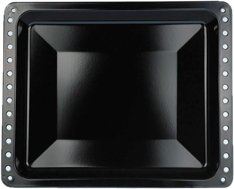 Bakplaat Mini Oven Bakvorm Plaat Bakken Braden Geëmailleerd Oppervlak 423x347x40mm Zwart