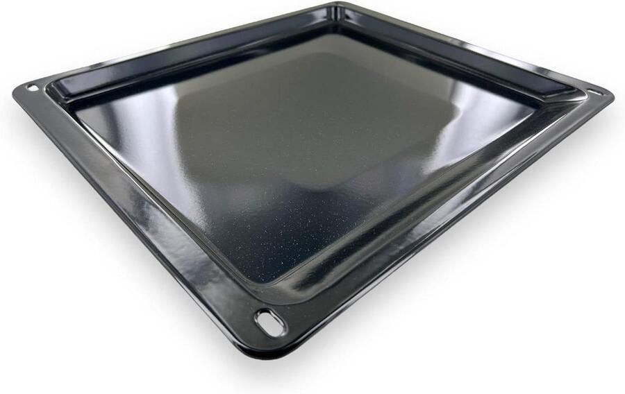 Bakplaat Oven Bakplaat Bakken Geëmailleerd metaal 42.2 x 37 cm Zwart