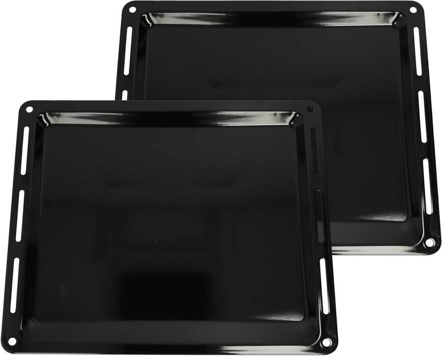 Bakplaat Oven Bakvorm Bakplaat Bakken Brood Taart Antiaanbaklaag Krasbestendig 44.5 x 37.7 x 2.5 cm Zwart