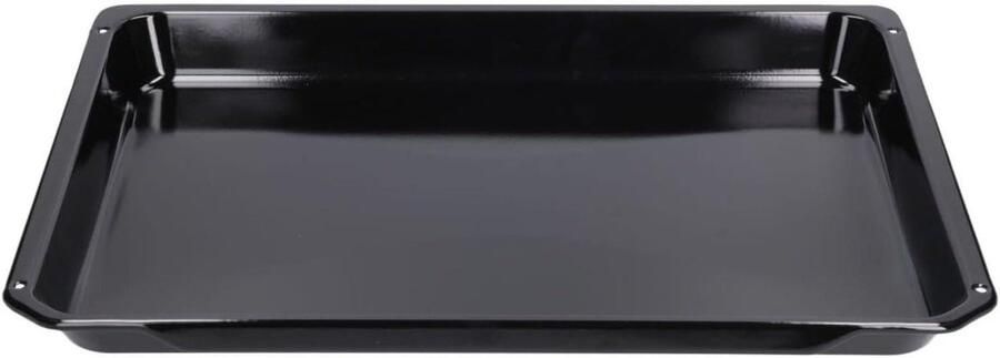 Bakplaat Oven Ovenplaat Bakplaat Bakken en Braden Geëmailleerd Oppervlak 465x375x42 mm Zwart