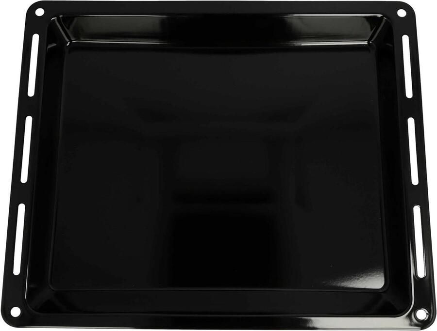Bakplaat Oven Ovenplaat Bakplaat Bakken van Gebak Antiaanbaklaag Enameled 44.5 x 37.5 x 5 cm Zwart