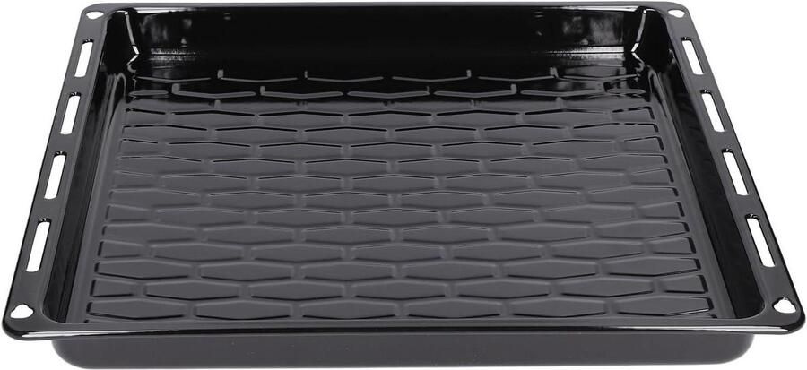 Bakplaat Ovenplaat Bakken in oven Geëmailleerd metaal 398 x 380 mm Zwart