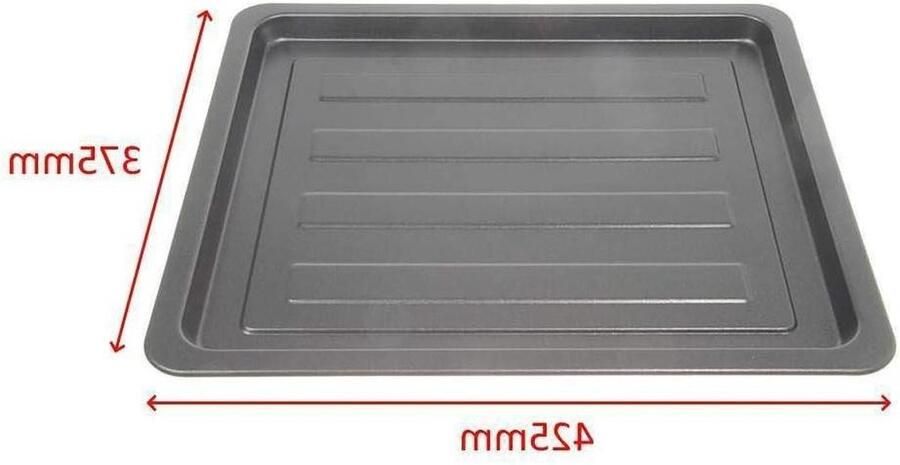 Bakplaat Ovenplaat Bakken in oven Origineel onderdeel 42.5 x 37.5 cm Grijs