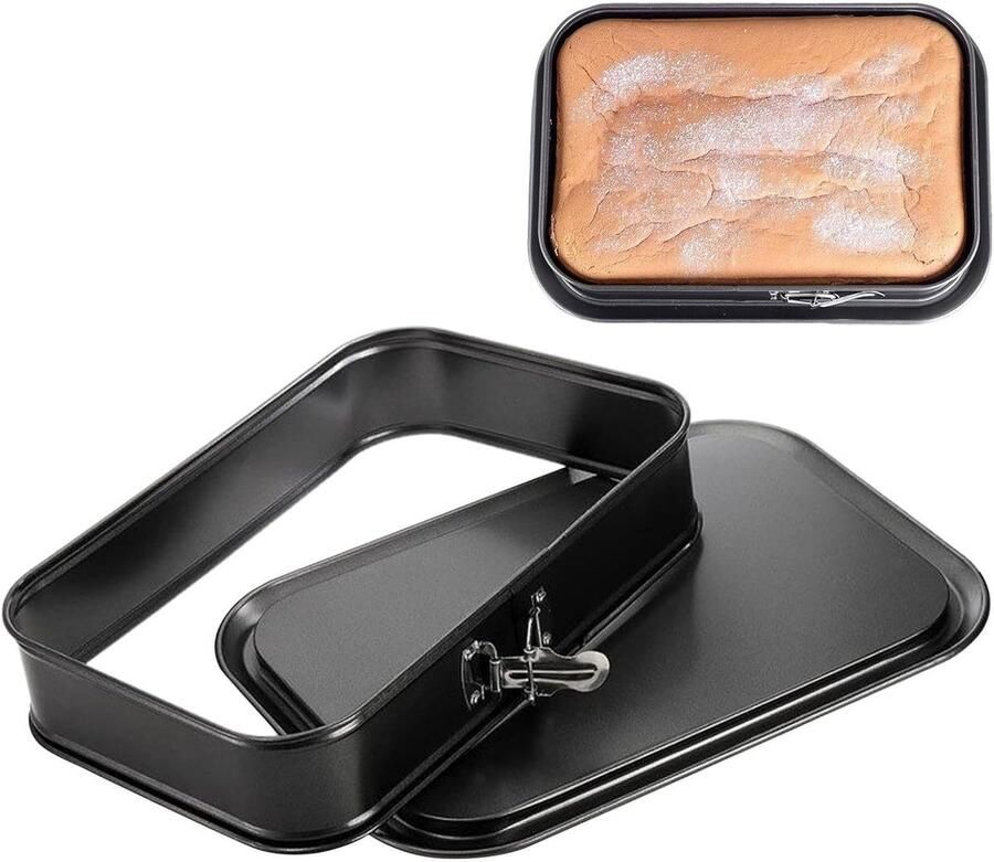 Bakplaat Ovenplaat Bakken van lekkernijen Nonstick en herbruikbaar 33x23x6.5 cm Zwart