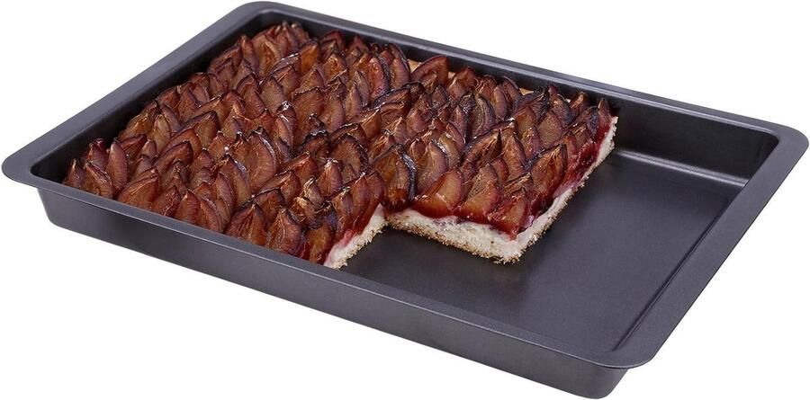 Bakplaat Ovenplaat Koekjesplaat Bakken Thuis Extra Diep 42 x 29 x 4 cm Grijs