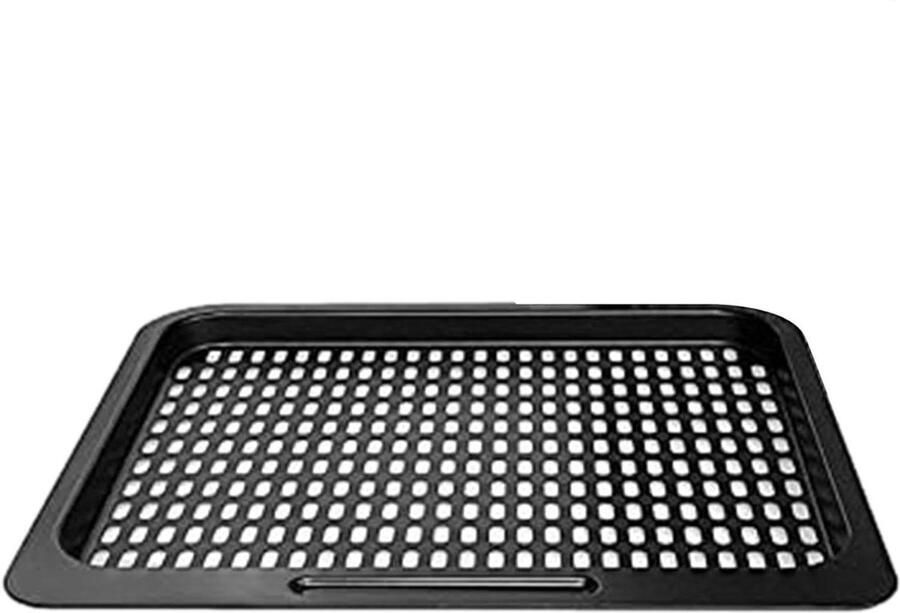 Bakplaat Ovenplaat Rooster Bakken en Braden Antiaanbaklaag Diep 23x25.8cm Zwart