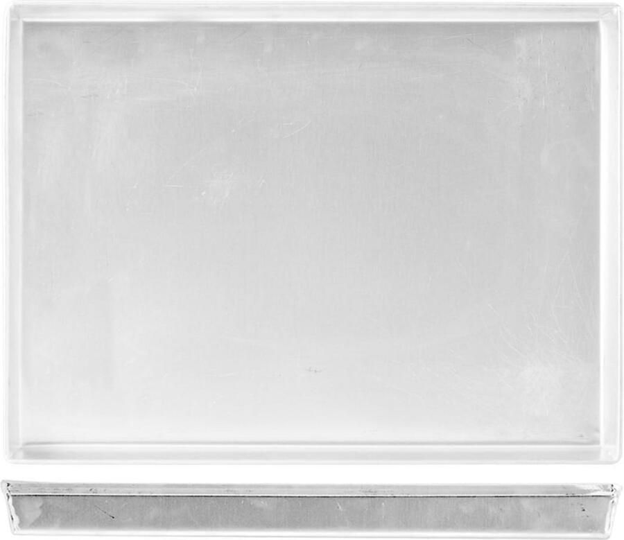 Bakplaat Ovenschaal Bakken en braden Uniforme garing 40 x 30 cm Zilver