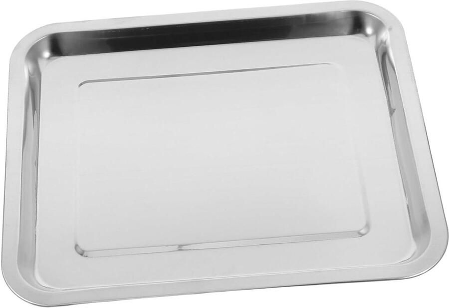 Bakplaat Ovenschaal Roestvrij staal Keuken Gebruik Veelzijdig hulpmiddel 315 cm Zilver