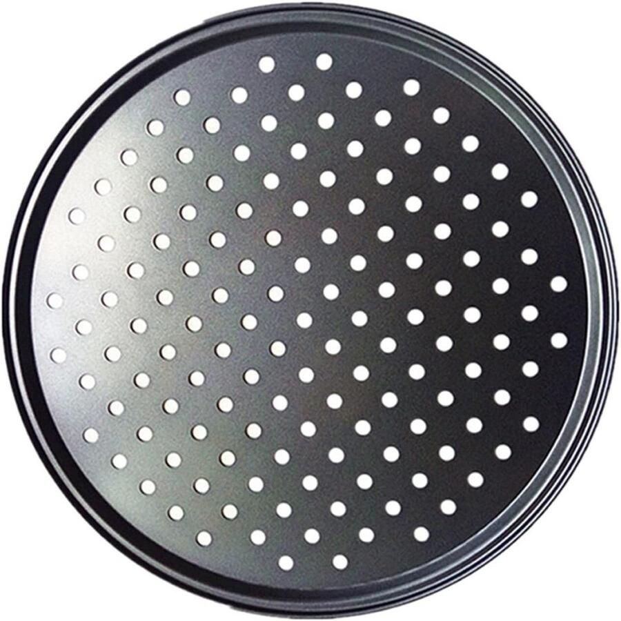 Bakplaat Pizza Pan Rooster Pizza Bakken Geperforeerd Ontwerp 28 cm Zilver