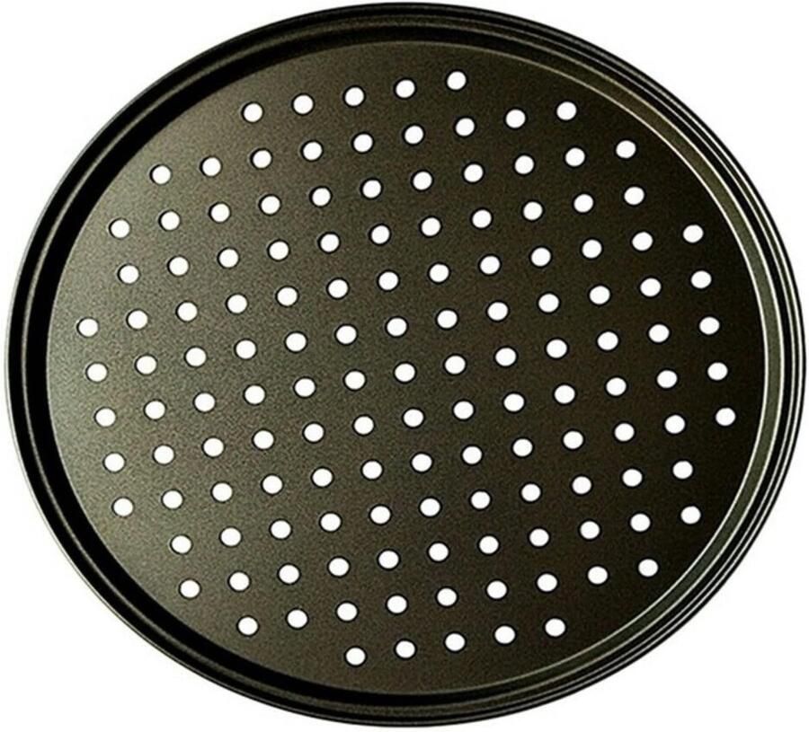 Bakplaat Pizzapan Pizza Bakken Anti-aanbaklaag 28 cm Zwart