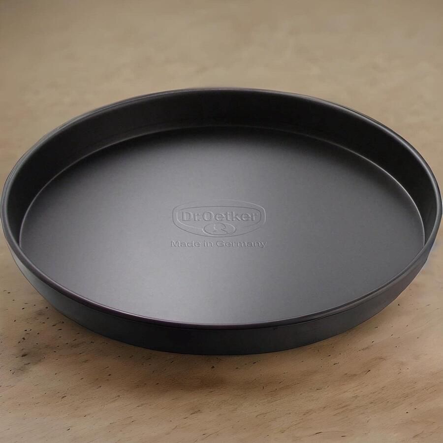 Pizza Bakplaat Bakvorm Rond Oven Gebruik Antiaanbaklaag 20 cm Diameter Zwart
