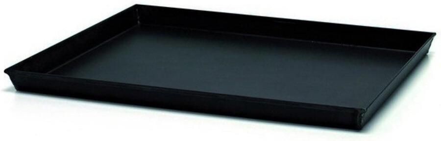 Bakplaat Rechthoekig Bakplaat Oven Bakken en Braden Hoge Temperatuur Geschikt 45x35x3 cm Zwart