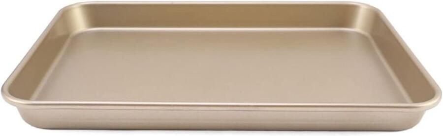 Bakplaat Rechthoekig Bakvorm Metaal Zelf Bakken Voedselveilige Coating 9-13 Inch Goud