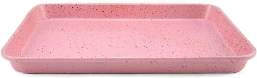 Bakplaat Rechthoekig Bakvorm Metaal Zelf Bakken Voedselveilige Coating 9 inch Roze