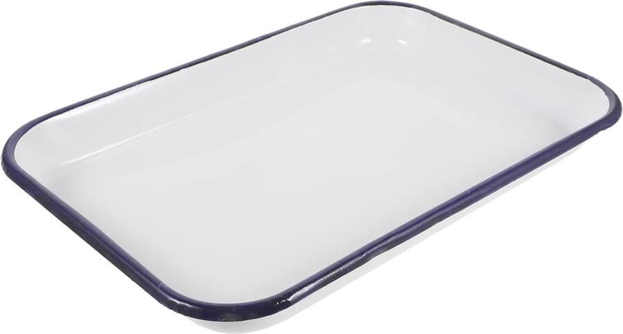 Bakplaat Rechthoekig Braadslede Oven Heerlijk Bakken Snelle Warmtegeleiding 31x21x3cm Wit