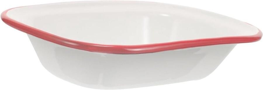 Bakplaat Rechthoekig Ovenschaal Geëmailleerd Bakken En Bewaren Antiaanbak Emaillering 17.8 x 13 cm Rood