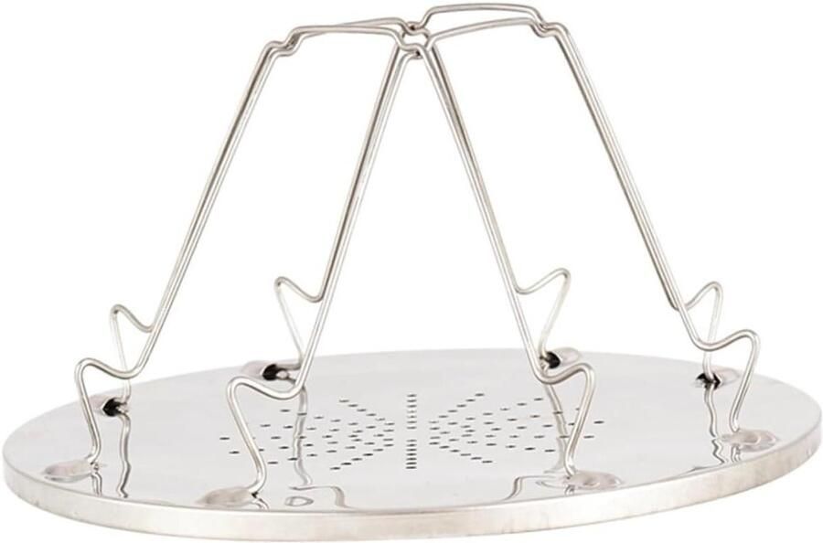 Bakplaat Rekset Toastrek Warmhoudrek Keuken Gebruik Roestvrij Staal 22x22cm Zilver